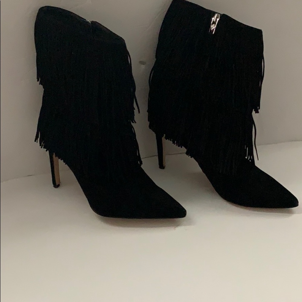 Mid-Calf Fringed Boots